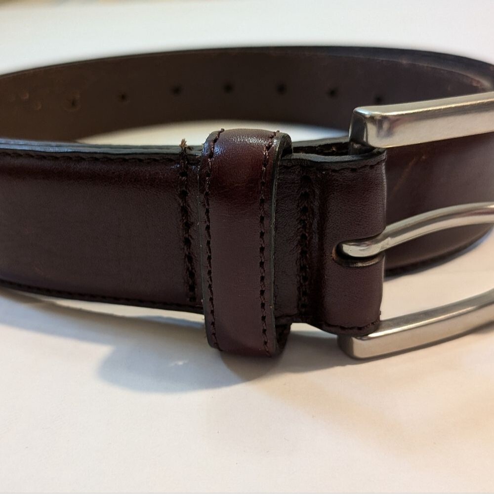Wilson's Leather Men's Size Medium Brown Real Leather Belt - Picture 3 of 11